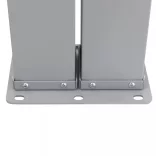 kék behúzható oldalsó napellenző 140 x 600 cm