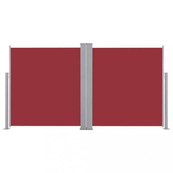 piros behúzható oldalsó napellenző 140 x 600 cm