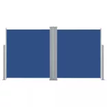 kék behúzható oldalsó napellenző 160 x 600 cm