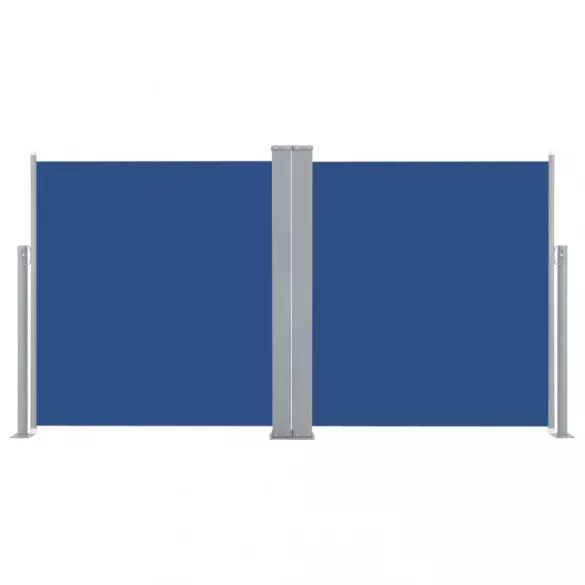 kék behúzható oldalsó napellenző 160 x 600 cm