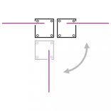 piros behúzható oldalsó napellenző 160 x 600 cm