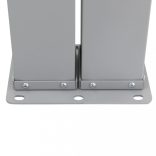 antracitszürke behúzható dupla teraszi napellenző 170 x 600 cm