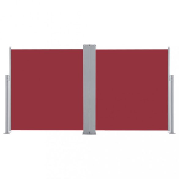 piros behúzható oldalsó napellenző 170 x 600 cm