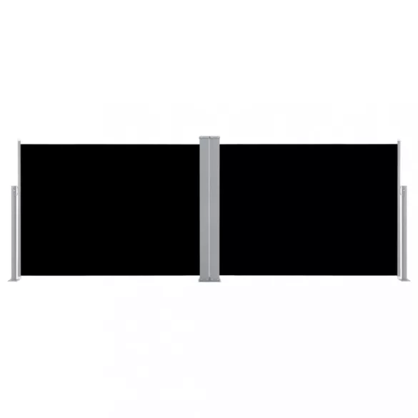 fekete behúzható oldalsó napellenző 100 x 1000 cm