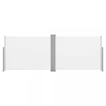 krémszínű behúzható oldalsó napellenző 100 x 1000 cm