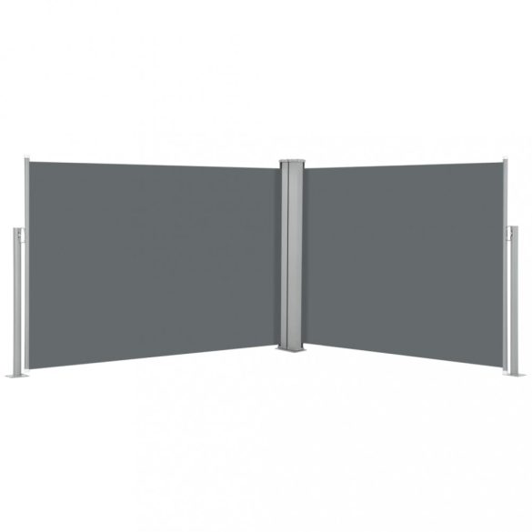 antracitszürke behúzható oldalsó napellenző 100 x 1000 cm
