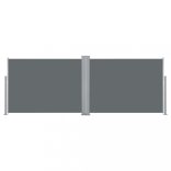 antracitszürke behúzható oldalsó napellenző 100 x 1000 cm