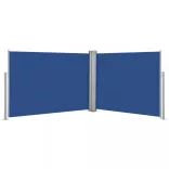 kék behúzható oldalsó napellenző 100 x 1000 cm