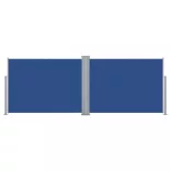 kék behúzható oldalsó napellenző 100 x 1000 cm