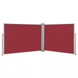 piros behúzható oldalsó napellenző 100 x 1000 cm