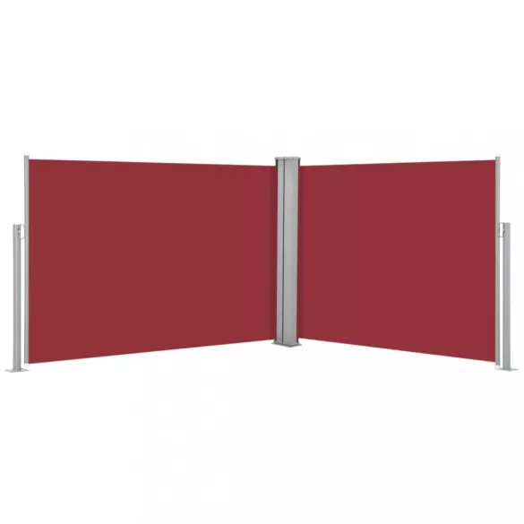 piros behúzható oldalsó napellenző 100 x 1000 cm