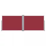 piros behúzható oldalsó napellenző 100 x 1000 cm