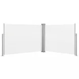 krémszínű behúzható oldalsó napellenző 120 x 1000 cm