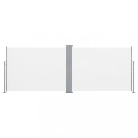 krémszínű behúzható oldalsó napellenző 120 x 1000 cm