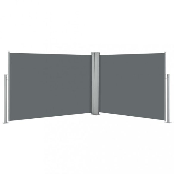 antracitszürke behúzható oldalsó napellenző 120 x 1000 cm