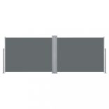 antracitszürke behúzható oldalsó napellenző 120 x 1000 cm
