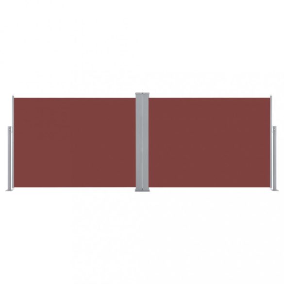 barna behúzható oldalsó napellenző 120 x 1000 cm