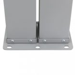 barna behúzható oldalsó napellenző 120 x 1000 cm