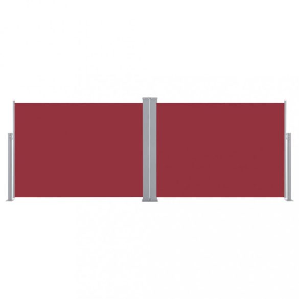 piros behúzható oldalsó napellenző 120 x 1000 cm