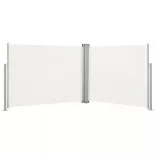 krémszínű behúzható oldalsó napellenző 140 x 1000 cm