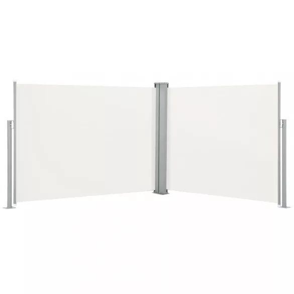 krémszínű behúzható oldalsó napellenző 140 x 1000 cm