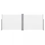 krémszínű behúzható oldalsó napellenző 140 x 1000 cm