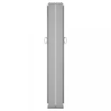 krémszínű behúzható oldalsó napellenző 140 x 1000 cm