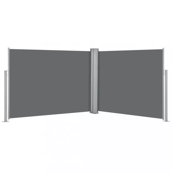 antracitszürke behúzható oldalsó napellenző 140 x 1000 cm