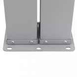 barna behúzható oldalsó napellenző 140 x 1000 cm