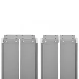 kék behúzható oldalsó napellenző 140 x 1000 cm