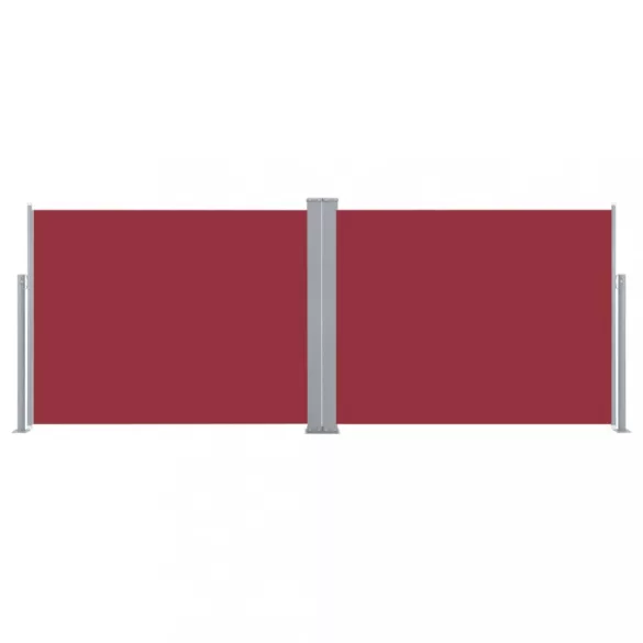 piros behúzható oldalsó napellenző 140 x 1000 cm