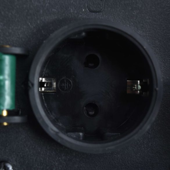 szürke poligyanta vízálló kerti 4 foglalatos aljzat