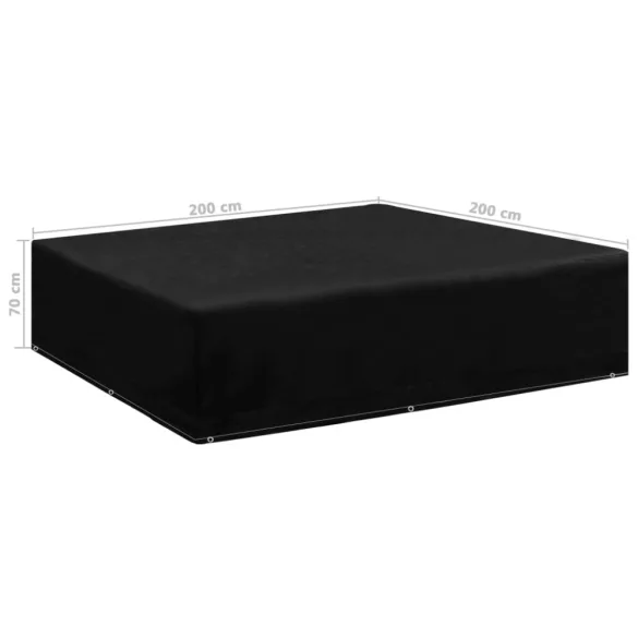 kerti bútor huzat 10 fűzőlyukkal 200 x 200 x 70 cm