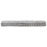 szürke pamut raklappadló-párna 120 x 40 x 7 cm