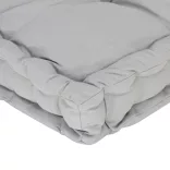 szürke pamut raklappadló-párna 120 x 40 x 7 cm