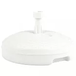 homokkal/vízzel tölthető fehér műanyag rattan ernyőtalp 20 L