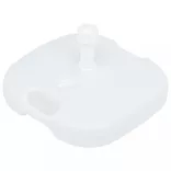 homokkal vagy vízzel tölthető fehér műanyag napernyőtalp 16 L