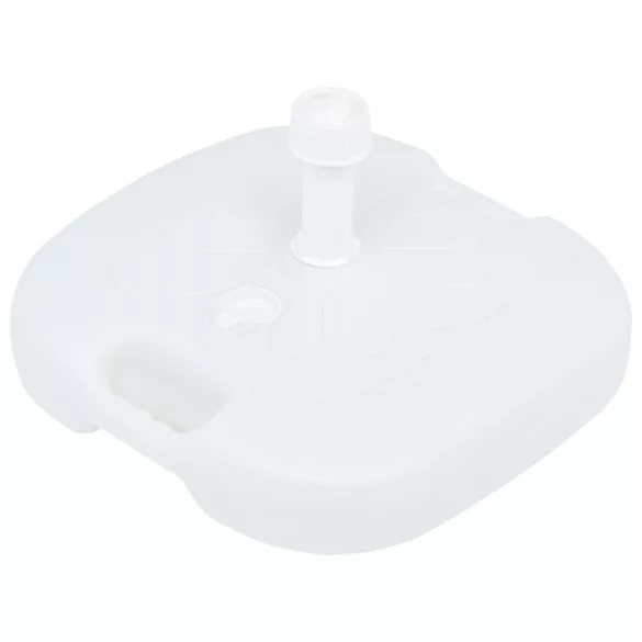 homokkal vagy vízzel tölthető fehér műanyag napernyőtalp 16 L