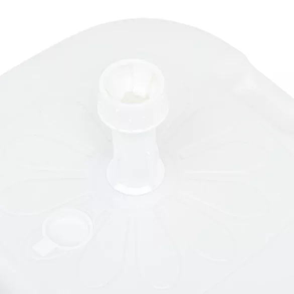 homokkal vagy vízzel tölthető fehér műanyag napernyőtalp 16 L