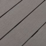 barna műanyag kerti asztal 2 paddal