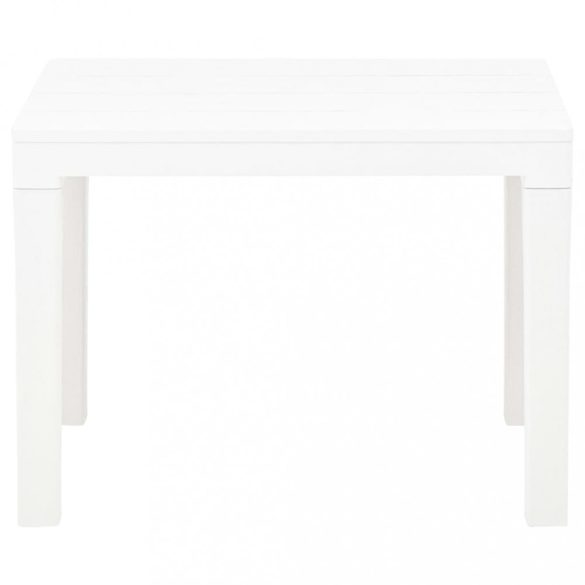 2 db fehér műanyag kerti pad