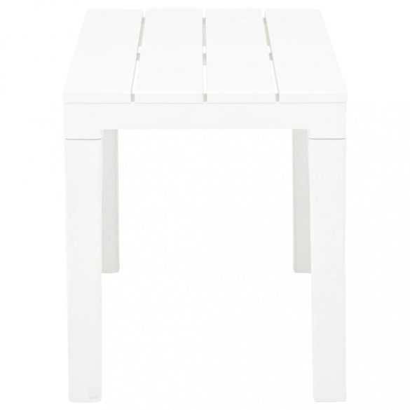 2 db fehér műanyag kerti pad