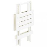 fehér műanyag összecsukható kerti asztal 45 x 43 x 50 cm