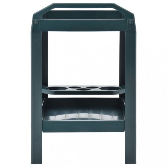 zöld műanyag italszállító kocsi 69 x 53 x 72 cm