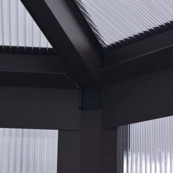 alumínium melegház 240 x 211 x 232 cm