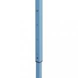 kék acél összecsukható rendezvénysátor 4 oldalfallal 3 x 6 m