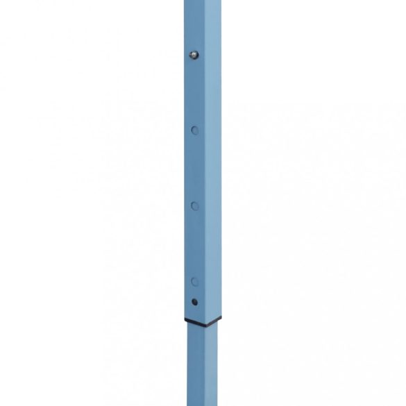 kék acél összecsukható rendezvénysátor 4 oldalfallal 3 x 6 m