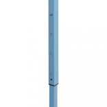 krémszínű acél összecsukható rendezvénysátor 4 oldalfallal 3x6m