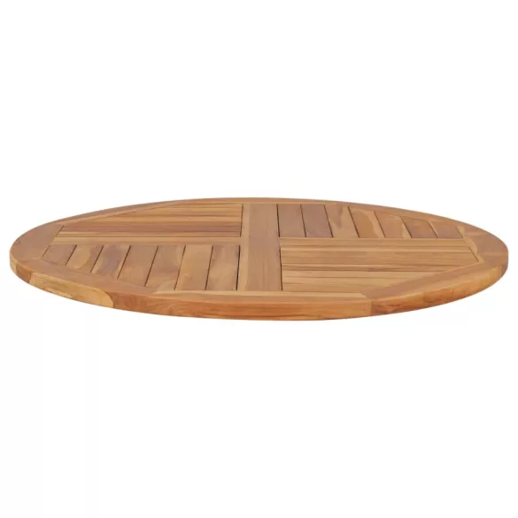 kerek tömör tíkfa asztallap 2,5 cm 90 cm