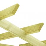 impregnált fenyőfa kerti sarokpergola 130 x 130 x 197 cm